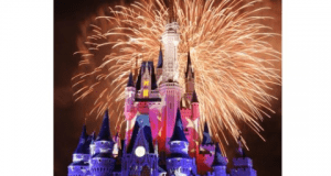 Magic Kingdom’s castle dazzles with stars and stripes projections and fireworks, marking 2019 with exclusive military ticket celebrations.