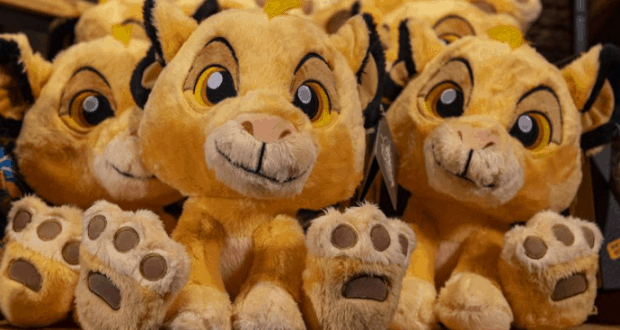 Snuggly Lion King plush toys with big eyes and paws are ready to roar off the shelves at Disney Parks merchandise locations.