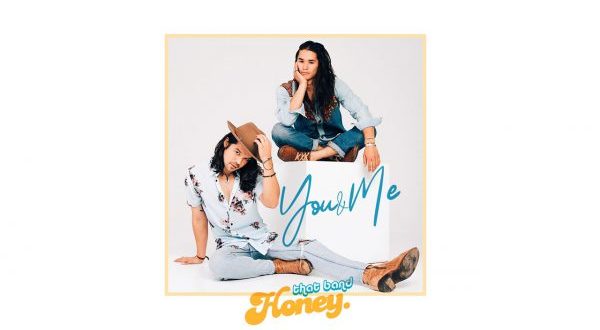 Guests strike a relaxed pose with “You & Me” and “that band Honey.” text, spotlighting Family Fun at Walt Disney World.