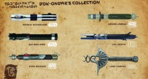 Step into the excitement of Star Wars: Galaxy’s Edge, where six Legacy Lightsabers representing Anakin, Kanan, Qui-Gon, Cal, Ezra, and Lord Corvax are on display. These collectible sabers bring the iconic weapons of Star Wars heroes and villains to life for fans right inside the park.