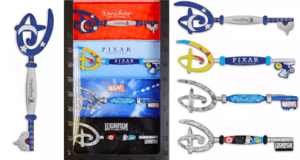 Step into the magic with the Collectable Key Set, featuring six vibrant Disney keys inspired by favorite realms like Disney Parks, Pixar, Marvel adventures, and galaxy-spanning Lucasfilm sagas—all showcased in a stunning display box. Available exclusively at shopDisney, this set pays tribute to iconic worlds guests love exploring at Disney’s destinations—an ideal keepsake for theme park fans and collectors celebrating cherished stories.