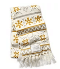 Stay warm between thrilling rides with this white scarf, featuring fun yellow and gray snowflake patterns and playful fringed ends. The “Hygge” tag adds cozy charm, making it a perfect accessory from our Winter Gear collection for brisk days at the park.