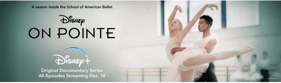 Two young ballet dancers captivate the audience as "On Pointe," a Disney+ original series, is showcased alongside upcoming winter offerings for Disney fans, with a December streaming debut adding to the excitement.