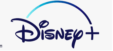 Disney+ logo featuring the classic blue "Disney" script, a plus sign, and an arc above the text—evoking the excitement of entering Disney parks and experiencing world-famous entertainment spectaculars.
