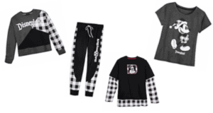 Show off your Disney park style with this exclusive shopDisney collection—four black and white Mickey-inspired shirts, pants, and tops featuring bold plaid accents. Perfect for fans looking to rock the Rad in Plaid look during their next Disneyland or Walt Disney World visit.