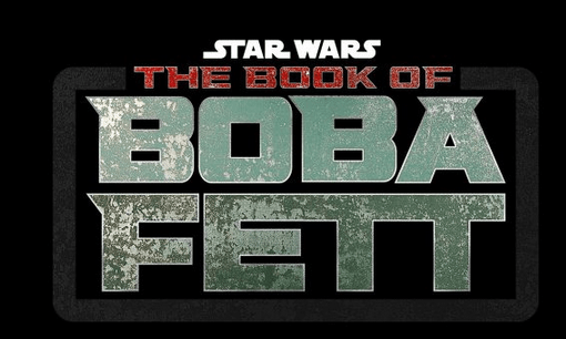 The Book Of Boba Fett logo greets visitors with rugged green and red letters against a sleek black backdrop, instantly evoking the thrilling atmosphere of Star Wars attractions on Disney+ and at themed lands in the parks.