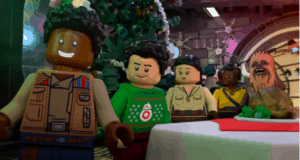 LEGO Star Wars favorites, including Chewbacca, gather by a festively decorated tree and holiday feast table in true Holiday Special fashion at the LEGO theme park. With cheerful decorations all around, fans can discover cleverly hidden Easter Eggs that celebrate the magic of LEGO Star Wars.