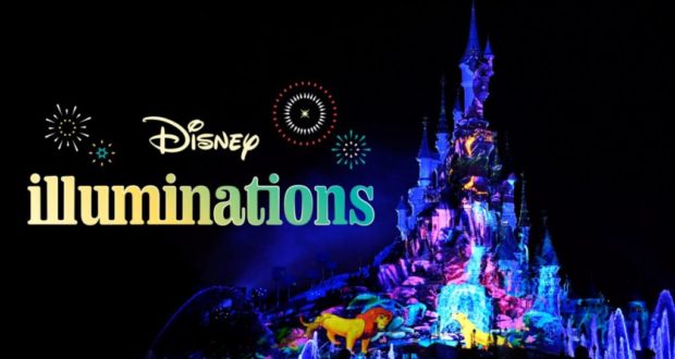 Sleeping Beauty Castle glowing under the night sky during Disney Illuminations, as spectacular fireworks burst overhead—a must-see highlight for Disneyland fans seeking unforgettable nighttime entertainment.