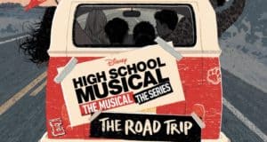 Fans head out in a van marked with a "High School Musical: The Musical: The Series" sign, channeling the spirit of the hit Disney+ show as they embark on an epic road trip adventure.