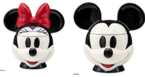 Bring the magic of Disney parks into your home with these ceramic containers shaped like Mickey and Minnie Mouse. Featuring iconic details—Minnie’s classic red bow and Mickey’s signature black ears—they’re perfect for fans wanting a touch of Main Street, U.S.A. style. Ideal as Scentsy warmers, these playful pieces capture the nostalgic charm of your favorite theme park characters and brighten up any room with a hint of Disney enchantment.