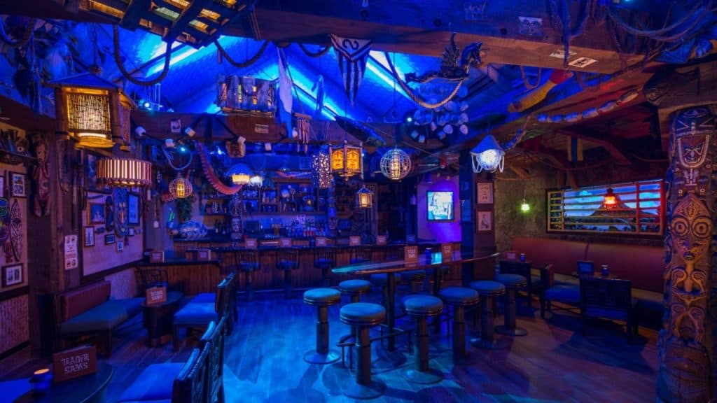 Trader Sam's interior.