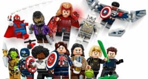 Step into the Marvel Universe with twelve LEGO Marvel minifigures inspired by hit Disney+ Series, featuring your favorite superheroes and villains assembled for an epic photo op against a white backdrop—perfect for fans of thrilling theme park adventures and cinematic entertainment.