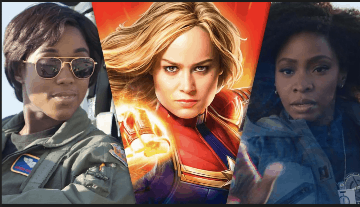 Experience The Marvels come to life as Captain Marvel shines with cosmic energy, joined by Lashana Lynch’s fearless pilot and a determined companion—all three uniting their heroic powers for an epic adventure that thrills fans just like your favorite characters at Disney Parks.