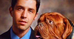 Turner and Hooch strike a classic pose together, with Turner in his signature suit and Hooch looking adorable and wrinkly by his side, set against a cinematic backdrop just like the promotional posters for the new Disney+ series.