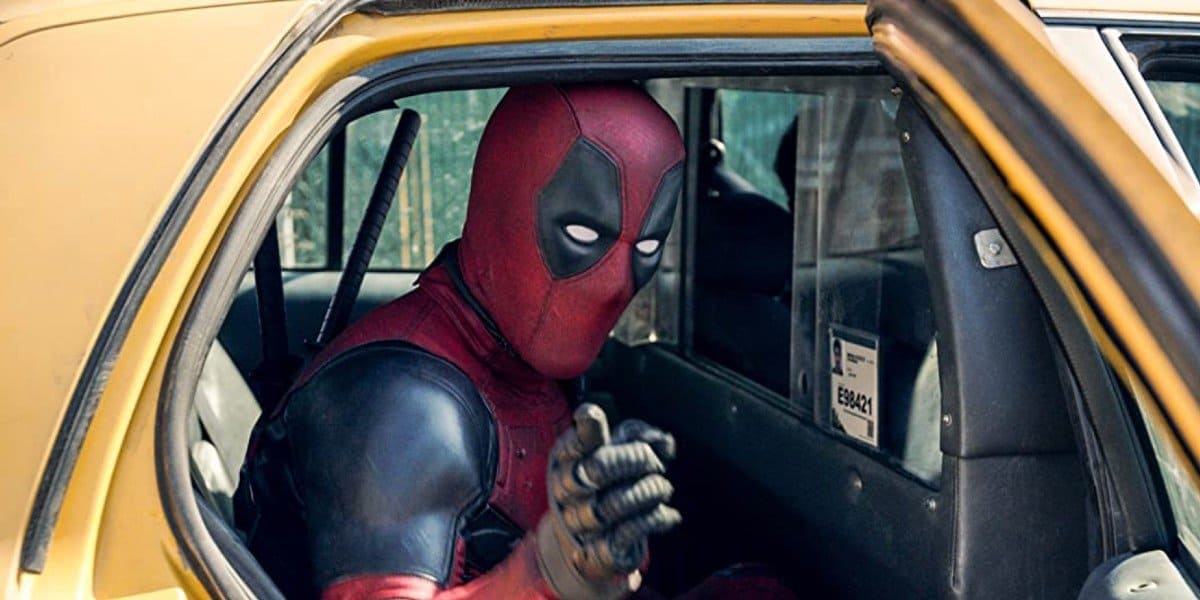 Deadpool in a cab