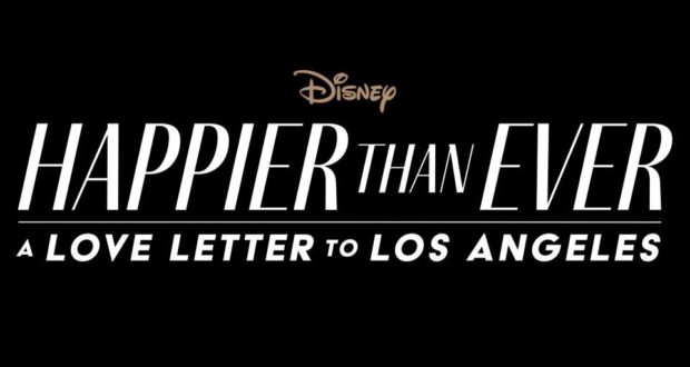 White text on a black background announces: Disney Happier Than Ever: A Love Letter To Los Angeles. This teaser trailer builds excitement and captures the heartfelt anticipation familiar to Disney fans, inviting viewers to experience a magical tribute to LA in true Disney entertainment style.