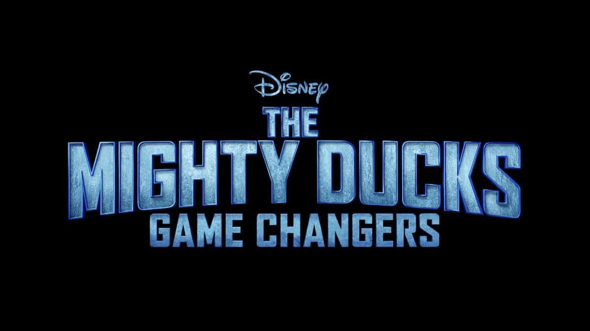 The Disney logo shines above bold blue lettering for "The Mighty Ducks Game Changers" against a sleek black backdrop, capturing the thrilling, high-energy spirit of Season Two—perfect for fans eager to experience the latest chapter in Disney's legendary lineup of sports and adventure entertainment.
