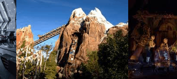 Discover Walt Disney World’s top attractions, featuring encounters with stormtroopers from Star Wars, thrilling adventures on a mountain roller coaster, and swashbuckling fun with animatronic pirates in some of the resort’s most iconic rides.