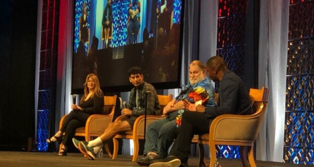 Experience the excitement of Universal Studios as four celebrities take the stage for an Actor Panel, sharing behind-the-scenes stories and movie secrets with fans. Their images are projected above them, making this guest-favorite event a chance to connect with your favorite stars in a whole new way.