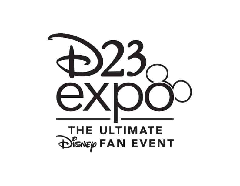 D23 Expo logo featuring "The Ultimate Disney Fan Event" text on a bright white background, highlighting the thrilling atmosphere and community spirit that makes this the must-attend celebration for Disney parks and entertainment enthusiasts.