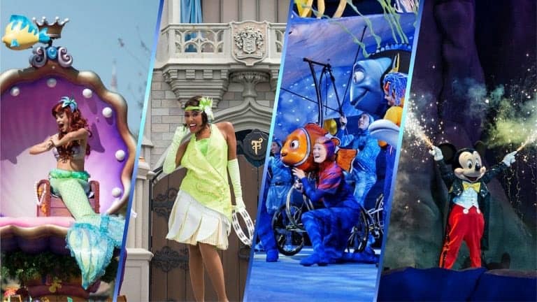 Watch as Ariel, Tiana, Nemo, and Mickey Mouse take the stage on vibrant themed sets during the Entertainment Roundup at Destination D23, delivering Disney magic in a colorful celebration for fans.