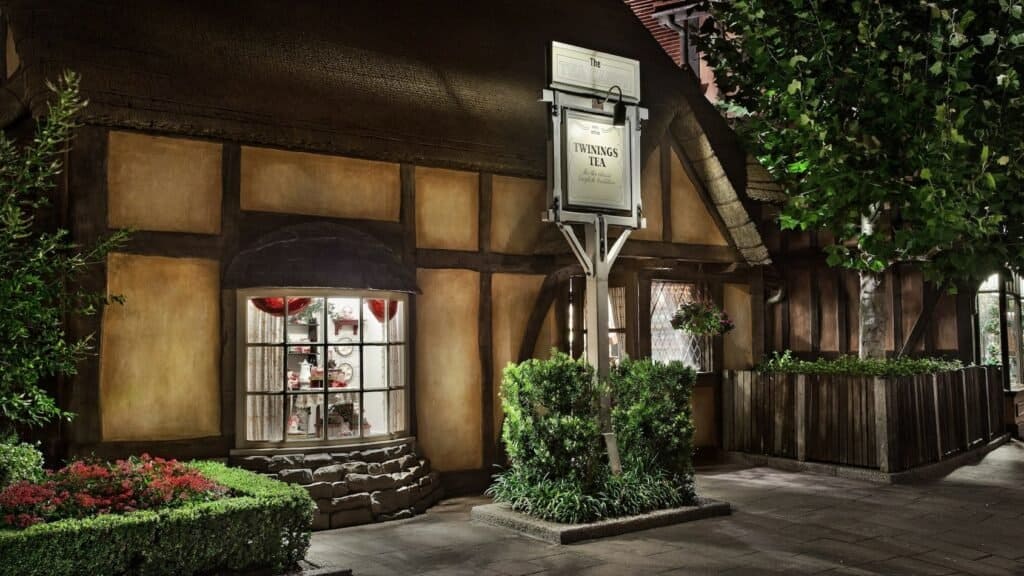 The exterior of the Tea Caddy, one of the shops we recommend at Walt Disney World