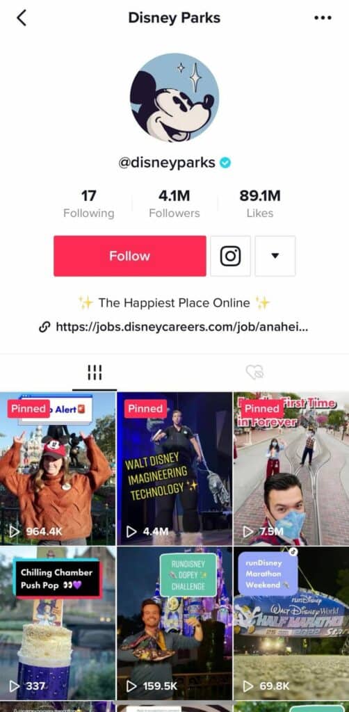 Disney Parks TikTok profile featuring magical videos, 4.1 million fans, and an iconic Mickey Mouse avatar brings the enchantment of Disney right to your feed. Stay tuned for real-time updates from Disney destinations—and see why so many theme park lovers dream of planning their next adventure with Disney!.