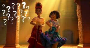 Dolores and Mirabel dancing to music