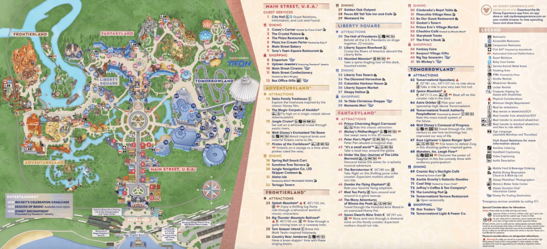 Walt Disney World / Magic Kingdom Park Map
