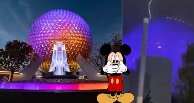 spaceship-earth-lightning-strike