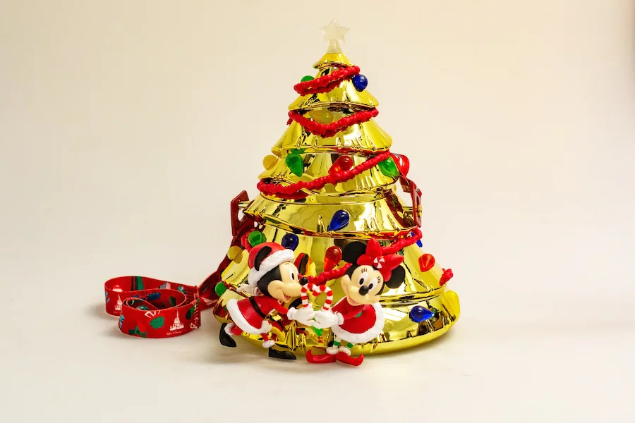 Gold Christmas Tree Popcorn Bucket, Halfway to the Holidays