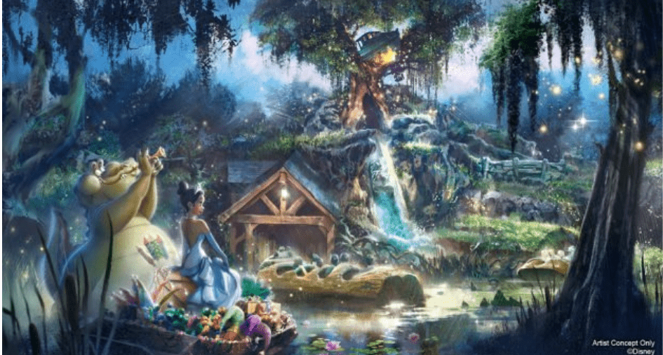 The Princess and the Frog ride concept art
