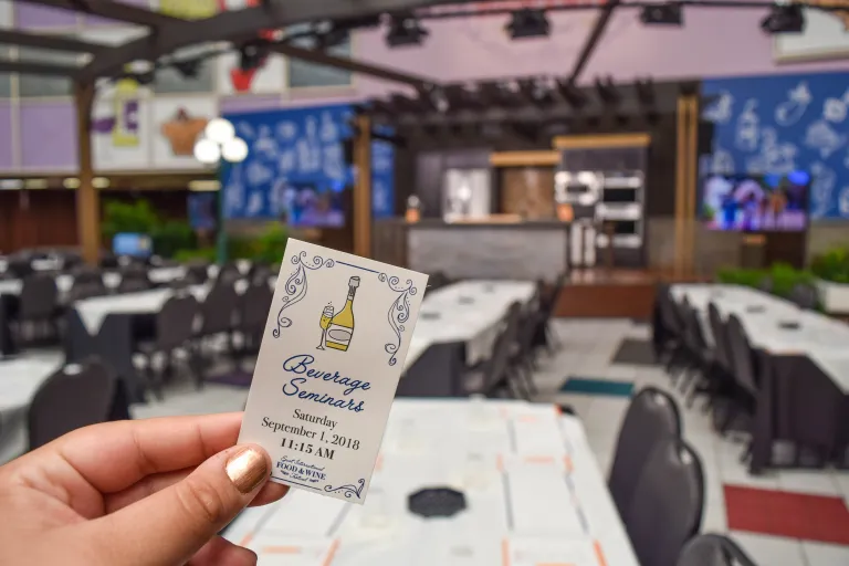 Beverage Seminar at the EPCOT International Food & Wine Festival