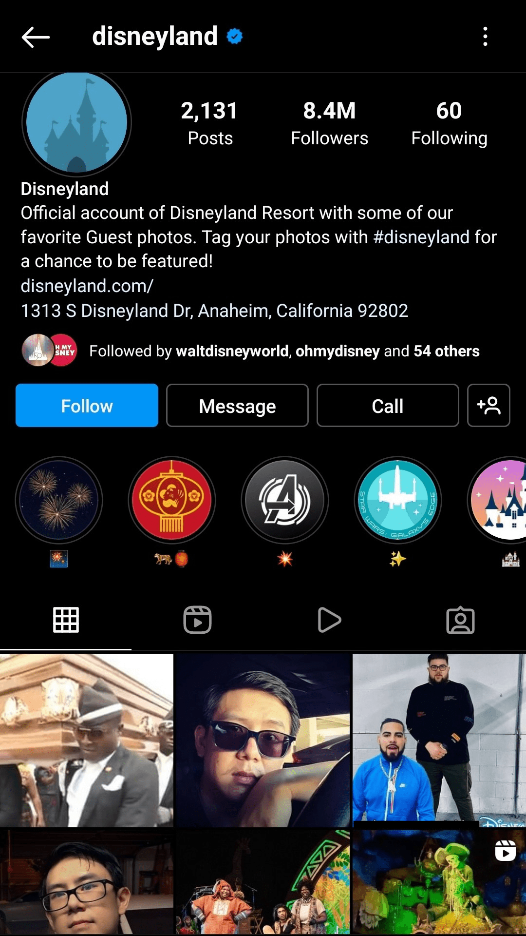Disneyland Instagram Hacked