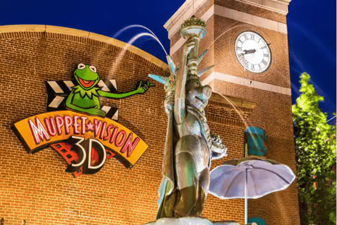 Image from outside the MuppetVision 3D attraction