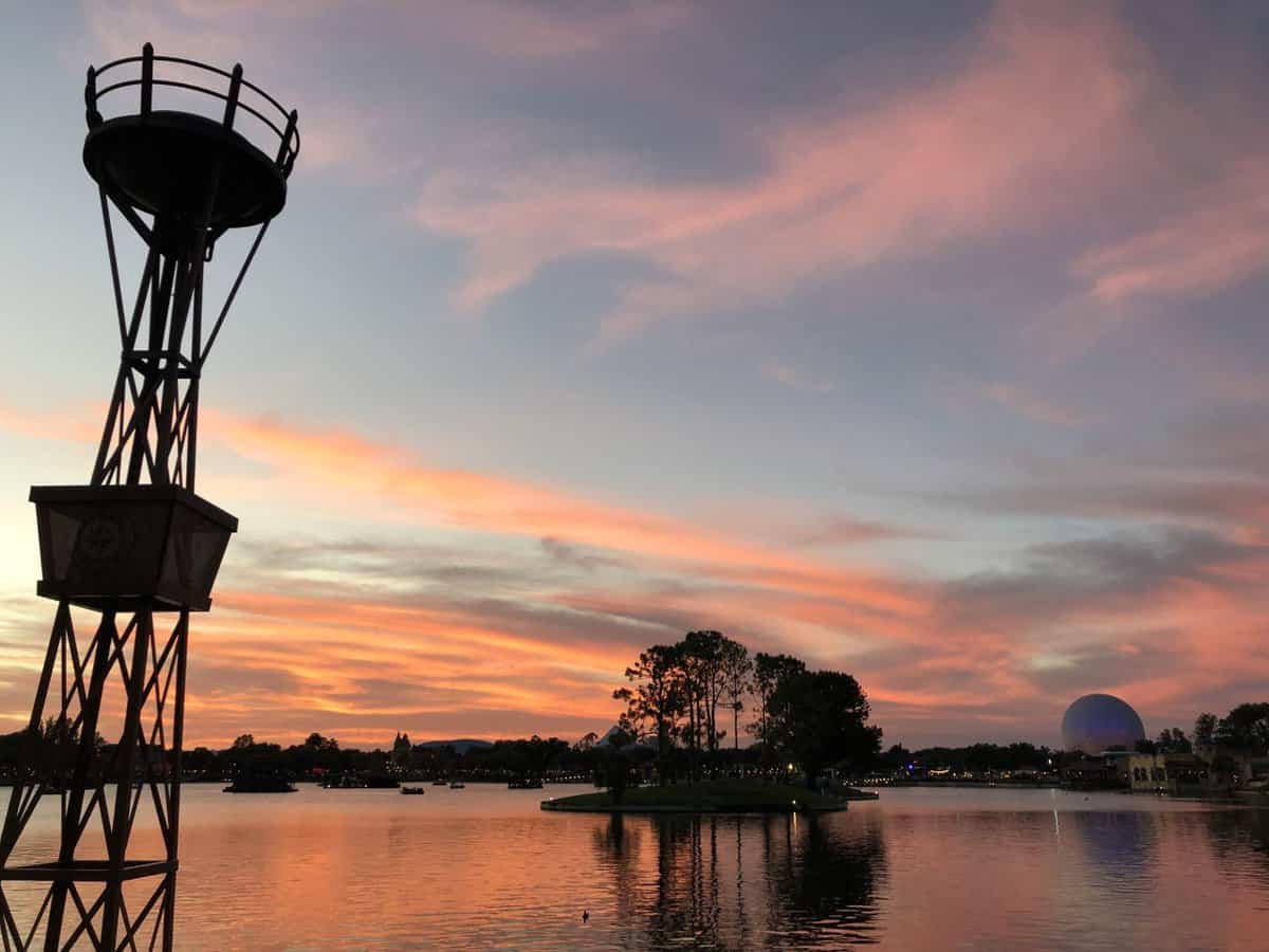 world-showcase-sunset