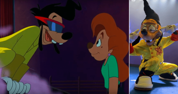 Max, dressed in his iconic yellow Powerline outfit, brings the stage to life with high-energy dance moves for an excited young fan, while a mascot in a coordinated costume joins in on the fun during the live entertainment show.