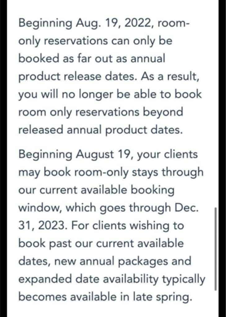 With Disney Resort Hotels updating their booking policies, room-only reservations are now limited and can’t be made past current product release dates. Be sure to check out the latest guidelines before planning your magical stay at the resort.