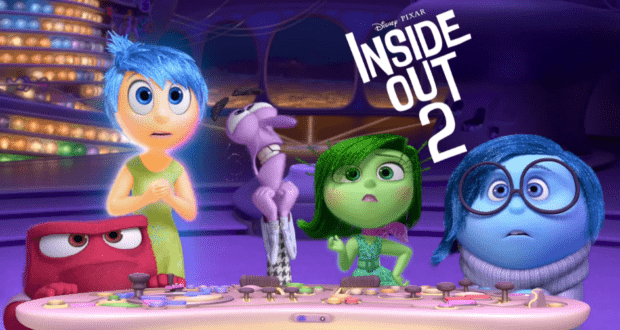 The beloved emotions from Inside Out 2 appear astonished as they gather around the iconic Headquarters console, recreating a fan-favorite scene that brings Pixar’s cinematic magic to life for theme park visitors and entertainment fans alike.