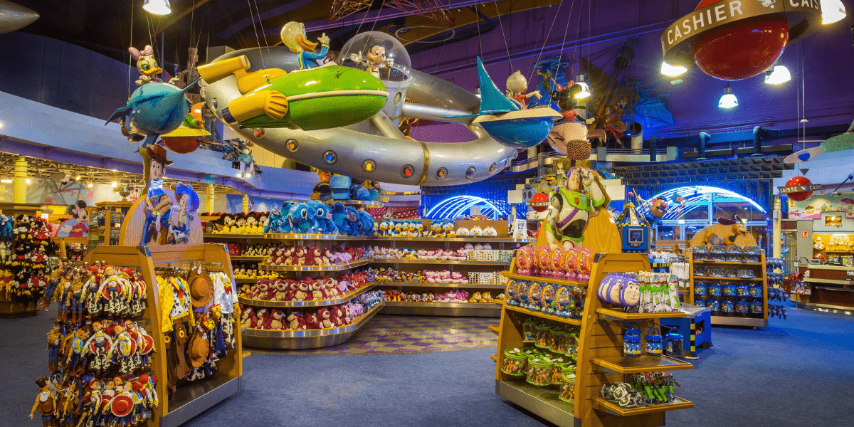 Interior of Disneyland Paris Disney Store