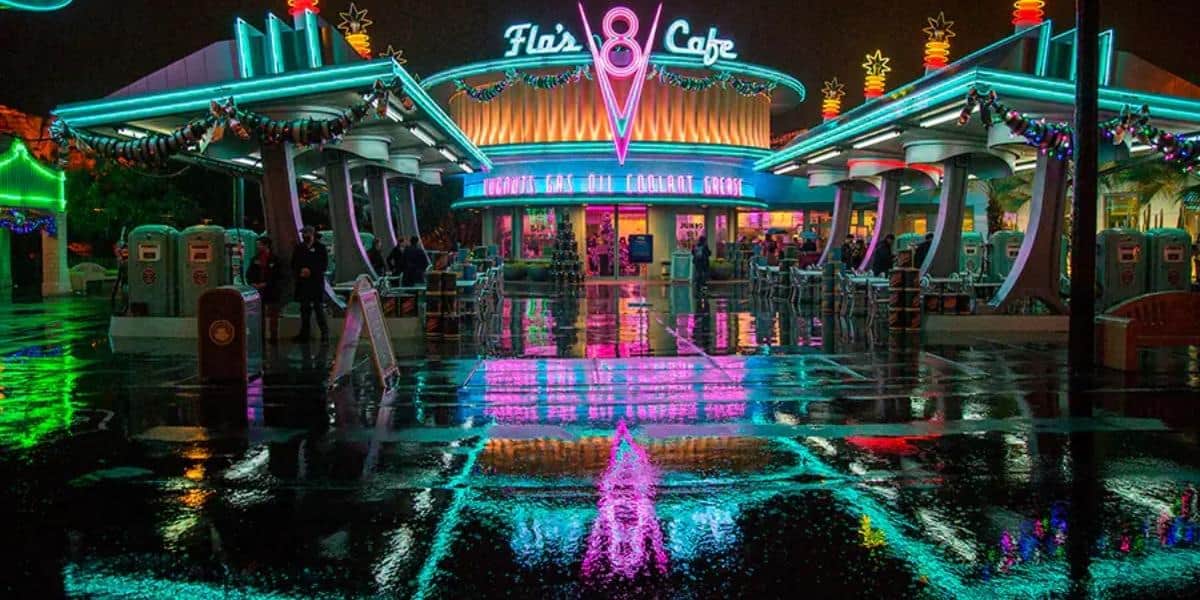 carsland rain disney california adventure