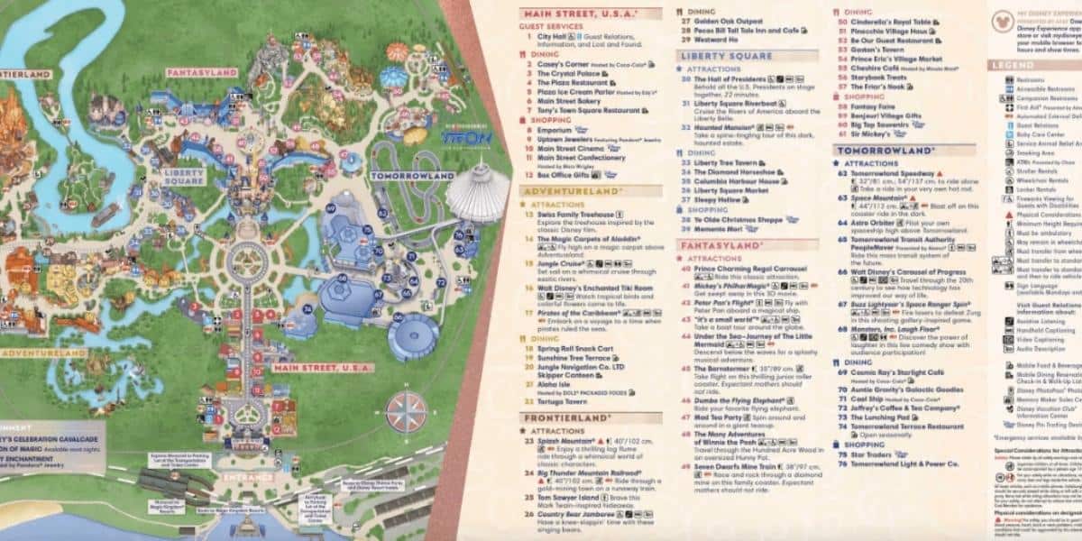 magic kingdom map