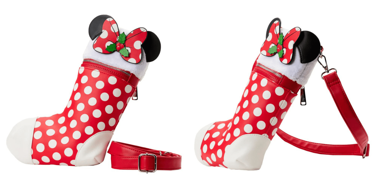 minnie mouse stocking crossbody bag