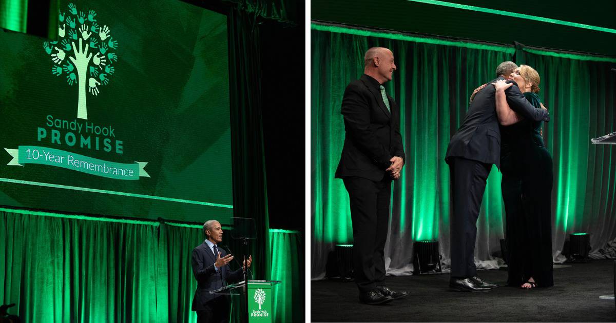 Former President Barack Obama at Sandy Hook Promise Event
