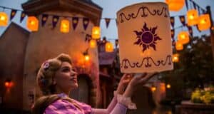 rapunzel tangled bathrooms lanterns photo op
