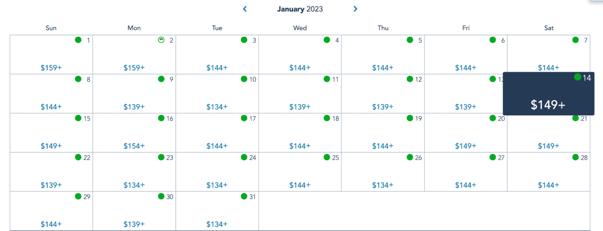 walt disney world calendar