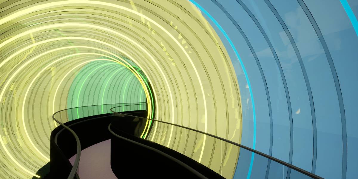 futureport rainbow tunnel epcot