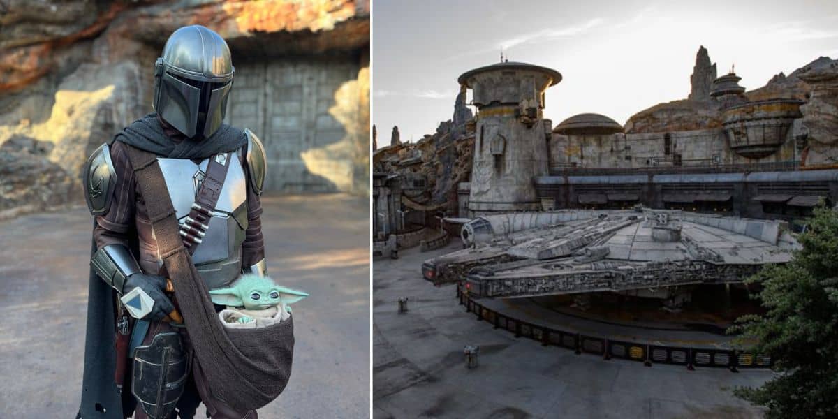 The Mandalorian and Grogu at Disney World