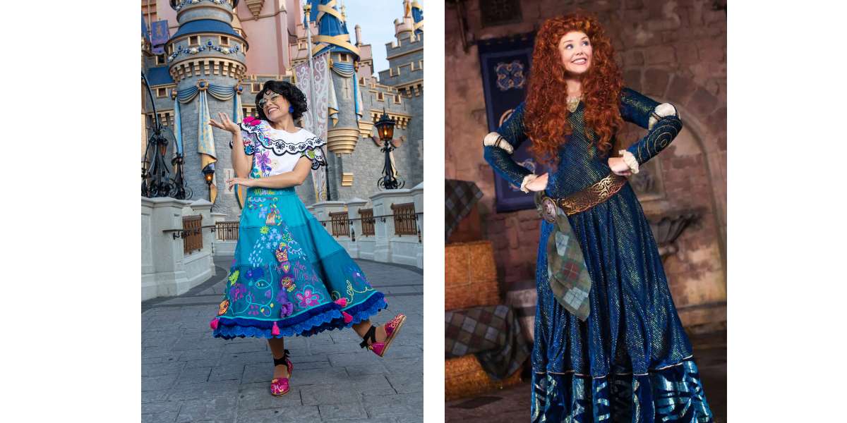 Mirabel and Merida Meet and greets in the Magic Kingdom