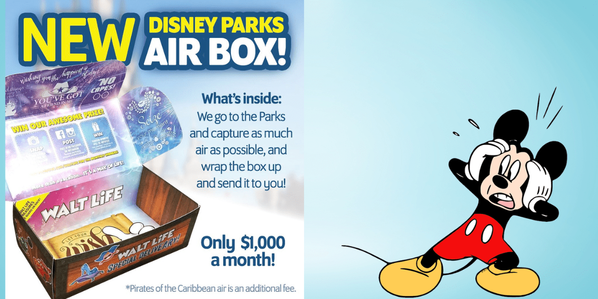 The Walt Life Box Hoax About the Disney Parks Air Box and Mickey Mouse Clipart